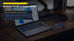 MacBook Air M2 Usado vs Galaxy Book4 Novo: Qual Escolher para Produtividade e Estudos em 2026?