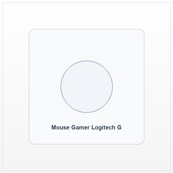 Mouse gamer Logitech G203 Lightsync preto com iluminação RGB personalizavel