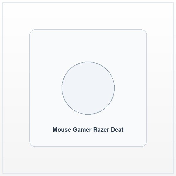 Mouse gamer Razer DeathAdder Essential preto com formato ergonomico para destros