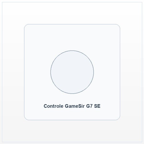 Controle GameSir G7 SE branco com cabo removu00edvel e trava mecu00e2nica de gatilhos